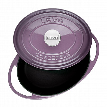 Кастрюля овальная Lava Purple 3.8 л, 29 см