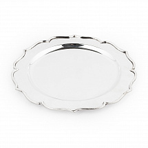 Блюдо круглое 29см. Royal Family серебряное