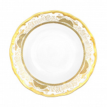 Набор глубоких тарелок 22см.6шт."Симфония золотая"