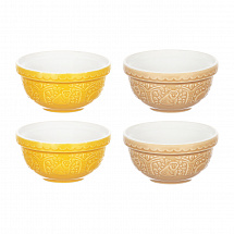 Набор чаш In the Forest, 9,5 см, 4 шт, коричневый, жёлтый