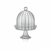 Блюдо для кекса н/н с крышкой 12,5х19,2см."Sahara" прозрачное IVV