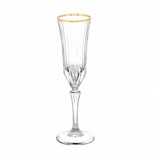 Набор фужеров 180мл.6шт."Адажио" золотой ободок матовый