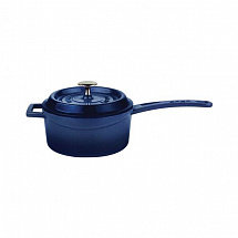 Ковш с металлической ручкой и крышкой LAVA Blue 1,35 л, 16 см (without Sable)