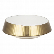 Ваза для фруктов 25см."Diana" золотая