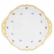 Блюдо круглое с ручками 28см."Мейсенский цветок"