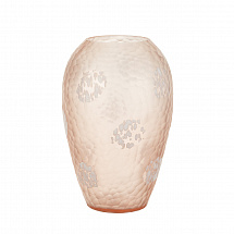 Ваза для цветов 35см. розовая