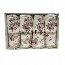 Набор салфеток 30х50см.4шт."Lady Roses" крем Maison Dor