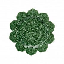 Блюдо Bordallo Pinheiro "Geranium", 33 см, зеленое