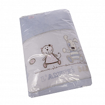 Детский Плед махровый 65х80см."LAMITE"/ голубой