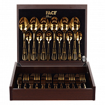 Набор столовых приборов на 6перс.24пред."Baguette" золотой