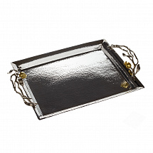 Поднос Michael Aram "Pomegranate Silver", прямоугольный, 44х33 см