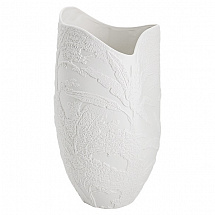 Ваза для цветов, 36см, белая, матовая, Пальмы, Manila