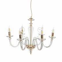 Люстра 6рожк.72см."Debussy" прозрачный
