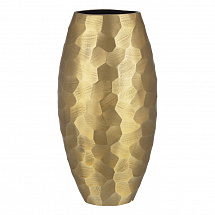 Ваза для цветов 39см."Diamond" золотая