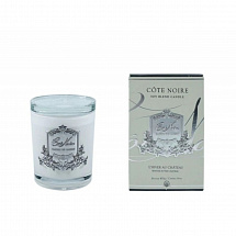 Свеча ароматическая 450г."Winter in the Chateau" в белом сосуде, 15см, 100ч, Cote Noire