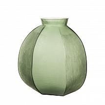 Ваза для цветов 37см. зеленая