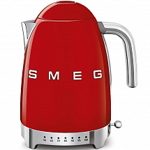 Чайник электричесткий с регулируемой температурой "Smeg", 1,7 л, красный, 2400 Вт