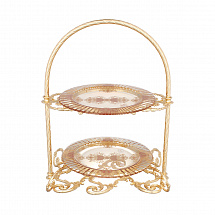 Горка двухярусная 31x31x50cм "Розаперла"