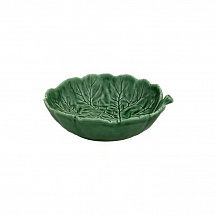 Блюдо Bordallo Pinheiro "Geranium", 20 см, 750 мл, зеленое