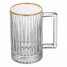 Набор кружек 350мл.6шт."233/00" золотой ободок