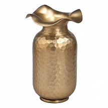 Ваза для цветов 37см."Melvin" золотая