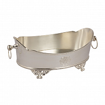 Вазон 21x14см. Royal Family серебренный