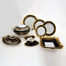 Сервиз столовый на 12перс.49пред."Симфония кобальт"