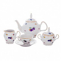 Сервиз чайный 205мл на 6перс.15пред"Слива 97812" Bernadotte