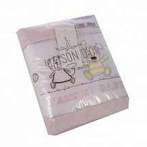 Детский Плед махровый 65х80см."LAMITE"/розовый