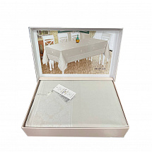 Скатерть 160х270см."Rachel" бежевая