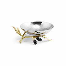 Салатник на ножке Michael Aram "Olive Branch", 11 см