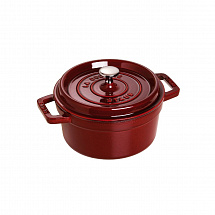 Уценка.Кокот круглый, 20 см, 2,2 л, гранатовый Staub