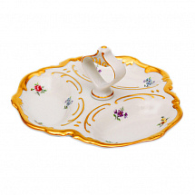 Менажница 31см."Мейсенский цветок"