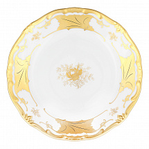 Набор тарелок 19см.6шт."Кленовый лист белый"