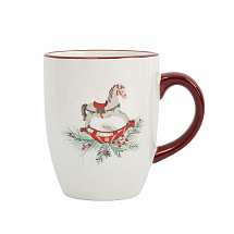Кружка 330мл."Лошадка" красная