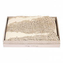 Скатерть с салфетками 240см.7пред."Julia" белая