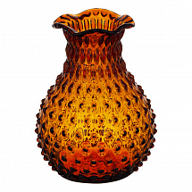 Ваза для цветов 22см."Kvetna Полка Дот 87406" янтарная