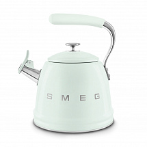 Чайник со свистком "Smeg", 2,3 л, пастельный зеленый