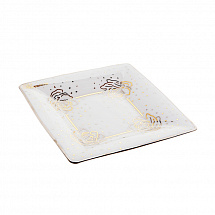 Набор десертных тарелок 12х12см.6шт."Платинум" белый