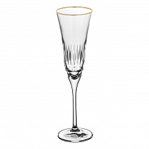 Набор фужеров 240мл.6шт."Julia Infinity" золотой