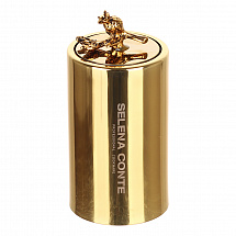 Подставка для зубочисток 12см."Grazia" гранат, золотая