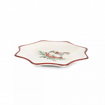 Блюдо 20см."Лошадка" красное