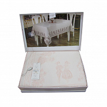 Декоративная скатерть 160х320см."Paradis" персик Maison Dor