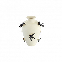 Ваза для цветов 41см."Spring" белая