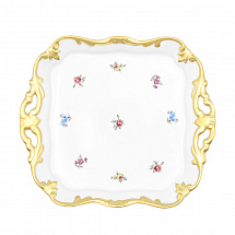 Блюдо квадратное 21см."Мейсенский цветок"