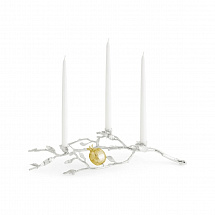 Подсвечник Michael Aram "Pomegranate Silver & Gold", 13 см