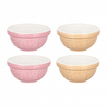 Набор чаш In The Forest, 12 см, 4 шт, коричневый, розовый