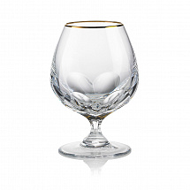 Набор бокалов 360мл.2шт."Aulide" прозрачный с золотом