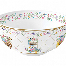 Салатник, 15 см, 600 мл, фарфор P, белый, Кролики и цыплята, Spring Bloom