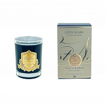 Свеча ароматическая 185г."Blonde Vanilla" в черном сосуде, 12,5см, 60ч, Cote Noire